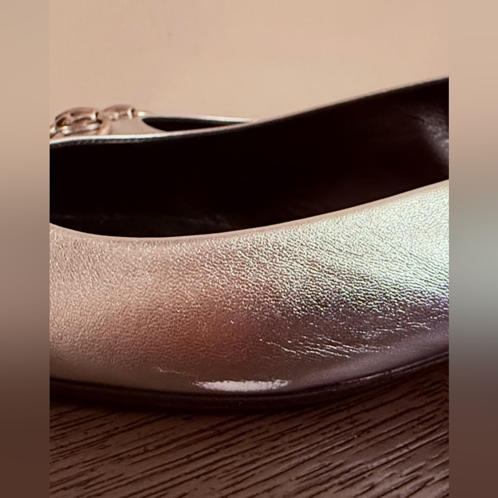 Gucci Horsebit women’s Slingback Flats in silver metallic size 39 US 9 - Picture 12 of 12
